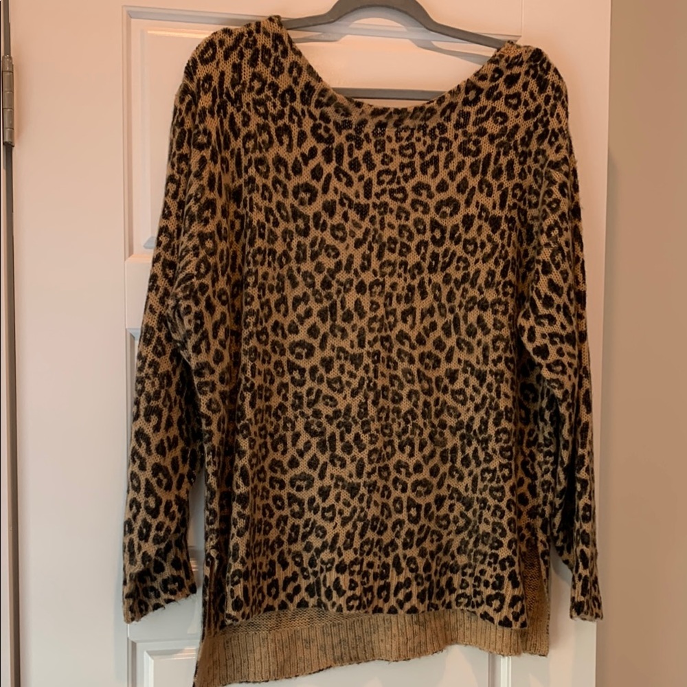 Jessica Simpson Leopard Print Women's Sweater XL NWT RB